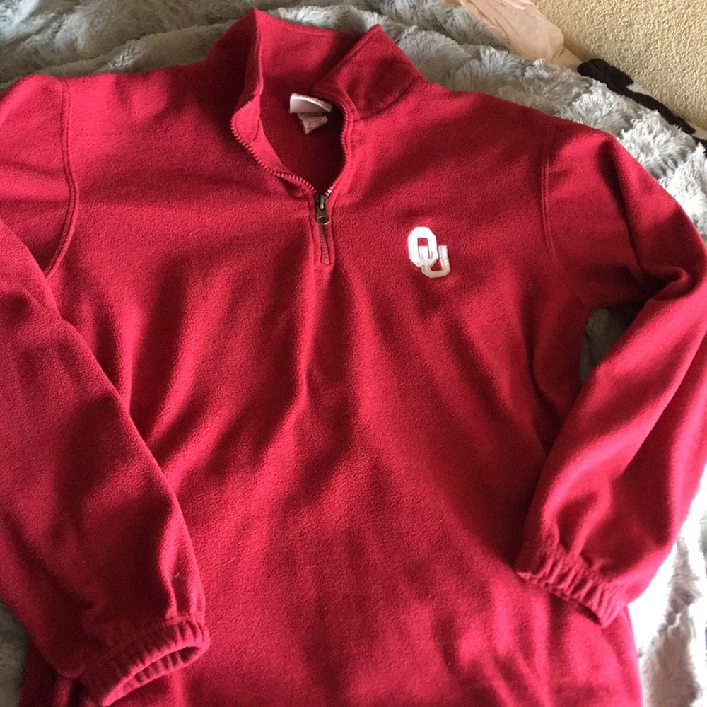 University of Oklahoma quarter zip pullover